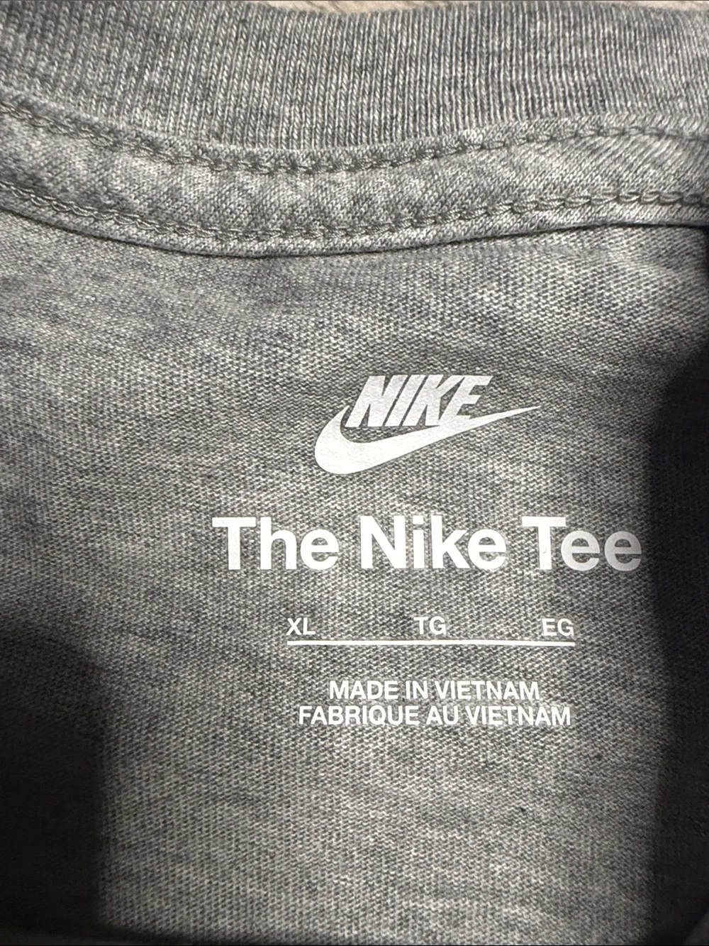 Nike Grey Stay Spocy Tee with Colorful Shiba Inu Graphic New W/O Tag